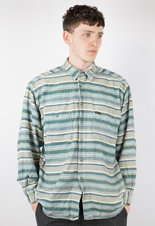 VINTAGE WRANGLER STRIPED NAVAJO SHIRT