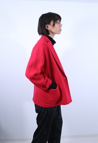 SLOUCH FIT WOOLLEN BLAZER