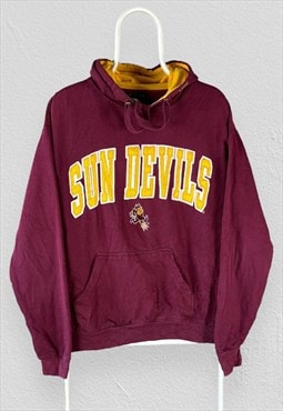 Vintage Arizona State Sun Devils Red Hoodie Mens Medium