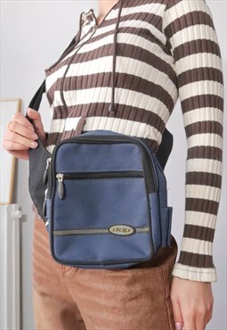 Vintage DDP blue Streetwear Gorpcore Cargo Crossbody Bag