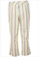 VINTAGE STRIPED MULTI-COLOUR CROPPED TROUSERS - W31