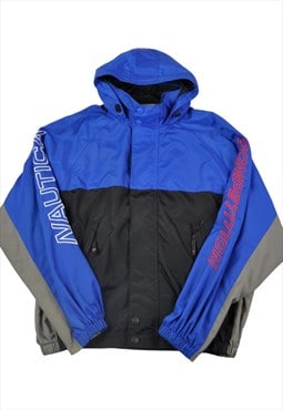 Vintage Nautica Competition Waterproof Jacket Blue/Black XXL
