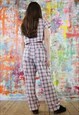 DRAWSTRING TROUSERS & CROP TOP CO-ORDINATES IN PINK CHECK