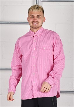 Vintage Polo Ralph Lauren Shirt in Pink Long Sleeve XL