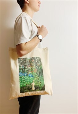Rousseau Tropical Jungle Tote Bag Vintage Art Print