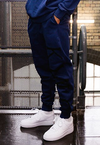 LEYTON TRACKSUIT BOTTOMS - BLUE