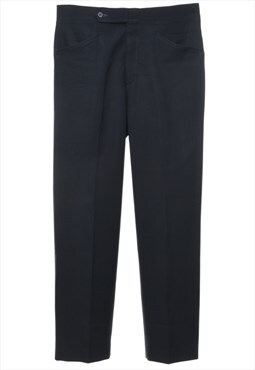 Vintage 1970s Navy Classic Trousers - W32