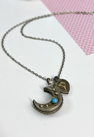 1970'S SILVER BERBER MOON NECKLACE