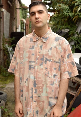 VINTAGE PATTERNED SHORT SLEEVE SHIRT