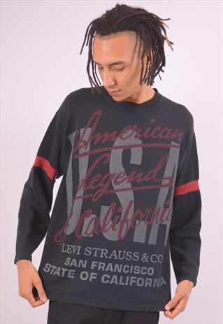 VINTAGE LEVI'S SWEATSHIRT JUMPER BLACK