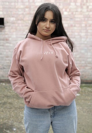 NEW IN - DUSTY PINK LOGO HOODIE