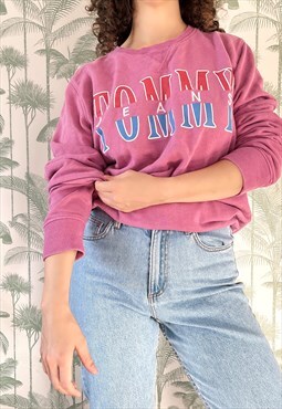 Vintage Jumper Sweater Sweatshirt in Pink