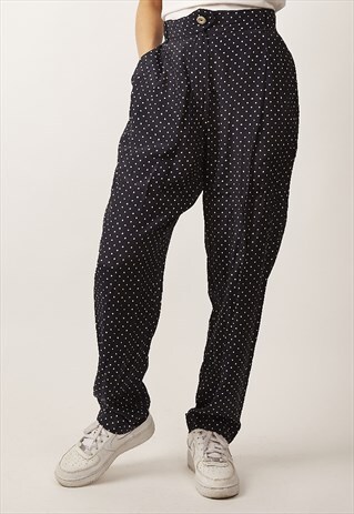 RARE CHEAP AND CHIC MOSCHINO POLKA DOT VINTAGE TROUSERS