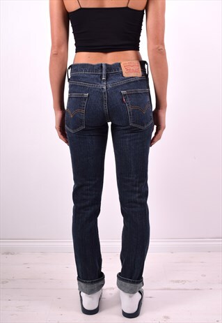 LEVI'S 511 WOMENS VINTAGE JEANS W30 L30 BLUE 90'S