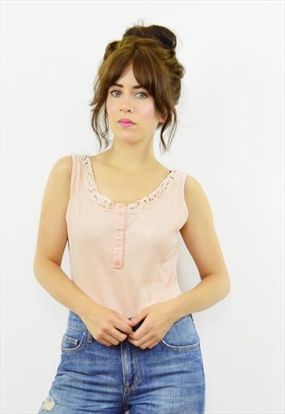 90S PALE PINK COTTON BASICS BODYSUIT