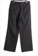 VINTAGE GIVENCHY WIDE LEG CASUAL TROUSERS BLACK SIZE M