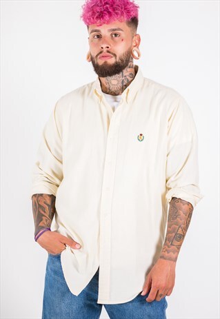 VINTAGE 80S POLO RALPH LAUREN CHAPS POLO SHIRT / S7437