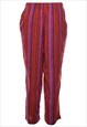 Vintage Striped Printed Trousers - W28 L27