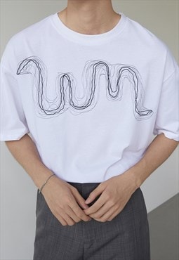 Men's Design printed cotton t-shirt S Vol.6