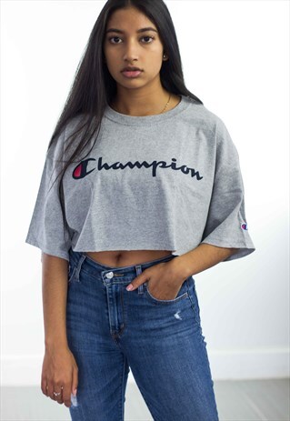 NEW REWORKED CHAMPION CROP TOP LOGO 90S XL 4.5