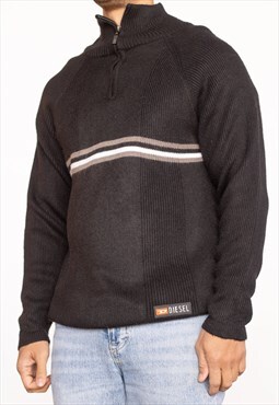 Vintage Diesel Jumper Y2K in Black L