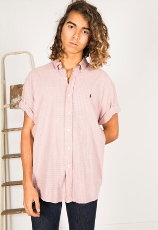LAST UNIT SALE / VINTAGE 80S POLO RALPH LAUREN SHIRT / S0086
