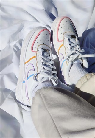 NIKE CUSTOM AIR FORCE 1 SOFT SUMMER SHADES (SMALLERSIZES)