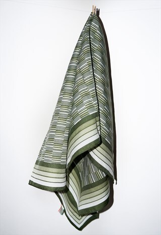 VINTAGE GREEN ITALIAN SCARF TOP
