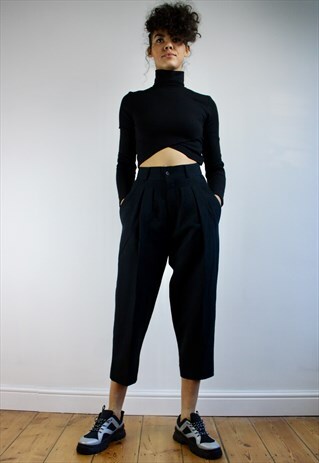 VINTAGE 80S HIGH WAISTED TROUSERS
