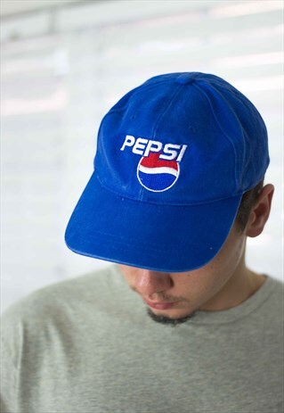 VINTAGE PEPSI LOGO BASEBALL CAP HAT 90S X 3.1