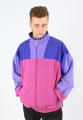 NIKE 90S VINTAGE COLOURBLOCK SPORTS TRACK JACKET