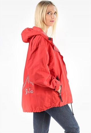 PARKA HOODED WINDBREAKER EDELWEISS EMBROIDERY