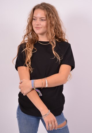 VINTAGE LEE T-SHIRT TOP BLACK