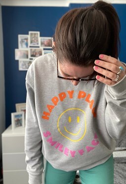 Happy Place smiley face sweatshirt 