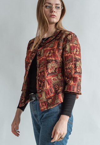 VINTAGE 80S 3/4 BLAZER JACKET