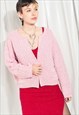 VINTAGE CARDIGAN 90S KNITTED PASTEL SWEATER
