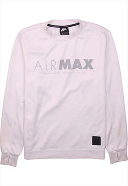 Vintage 90's Nike Sweatshirt Air Max Crew Neck White Medium