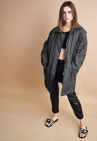 VINTAGE 90'S RETRO OVERSIZED SPORTS JACKET PARKA COAT