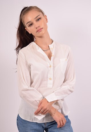 VINTAGE DOLCE & GABBANA PULLOVER SHIRT WHITE