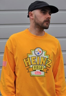 Vintage Y2K Pittsburgh Steelers Heinz branded logo tshirt 