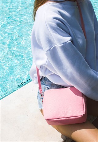 BOX CROSSBODY BAG ROSE