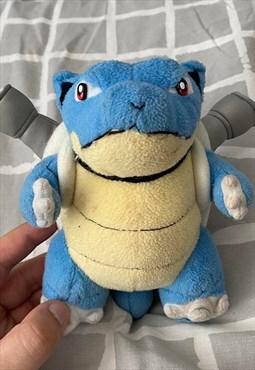 Vintage 1990s Pokemon blastoise 9 inch cuddly toy plush 
