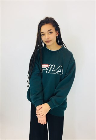 FILA BIG LOGO EMBROIDERED SWEATSHIRT