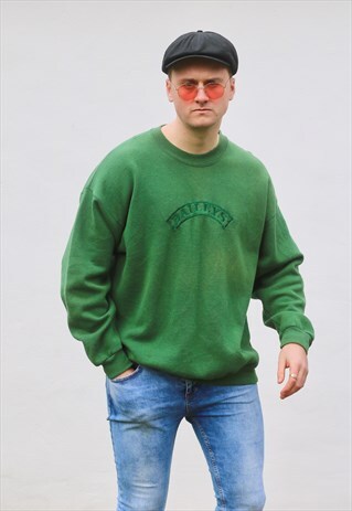 LEE USA 90S EMERALD GREEN BAILEYS SWEATSHIRT