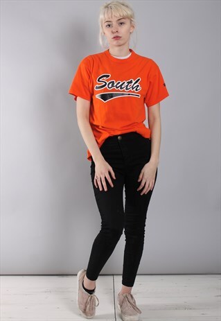 VINTAGE USA "SOUTH" PRINT T-SHIRT