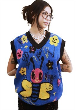 Butterfly knit vest - iscreamcolour x samuday