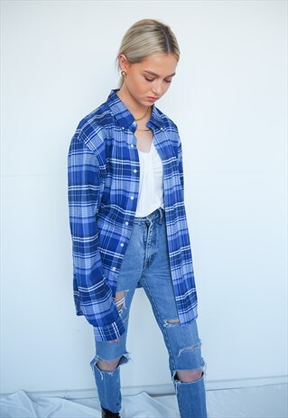 VINTAGE RALPH LAUREN BLUE CHECK SHIRT