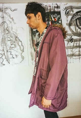 VINTAGE PURPLE PARKA JACKET