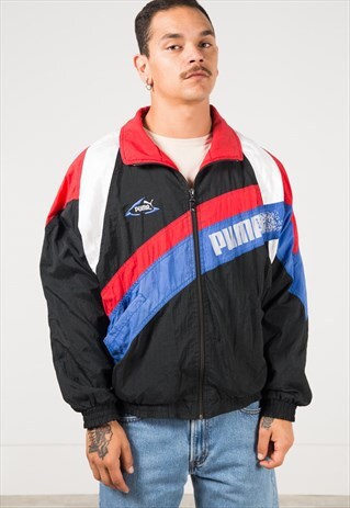 VINTAGE 80S PUMA SHELL SPORT JACKET / S1018