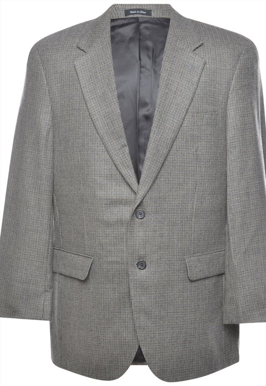 chaps houndstooth blazer